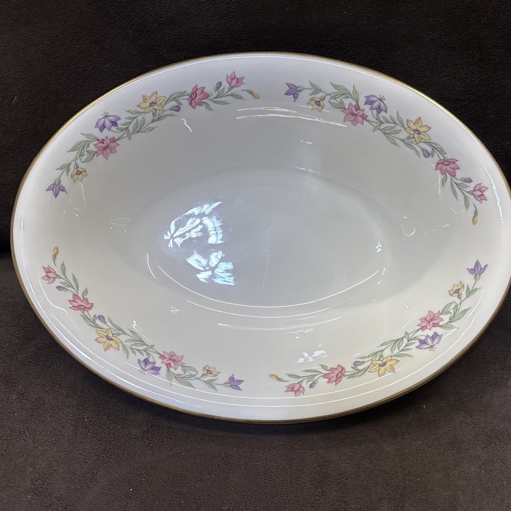 Vtg Pickard Garland 1043 Oval Vegetable Serving Bowl, 9 1/2"